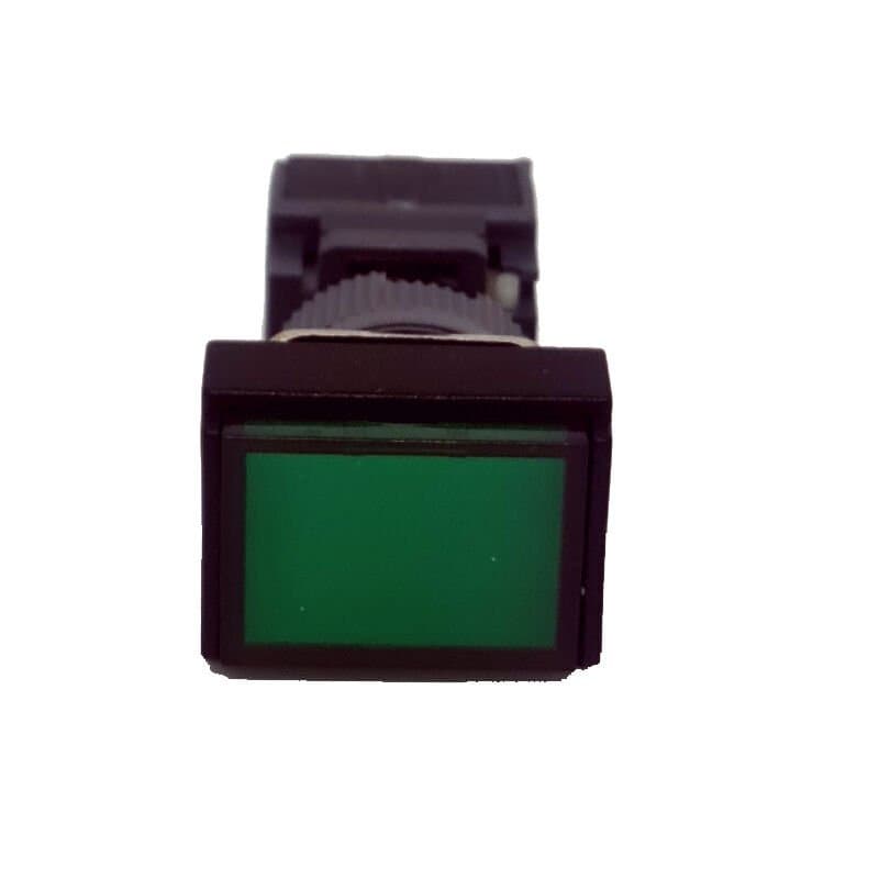 16MM DİKDÖRTGEN BUTON YEŞİL