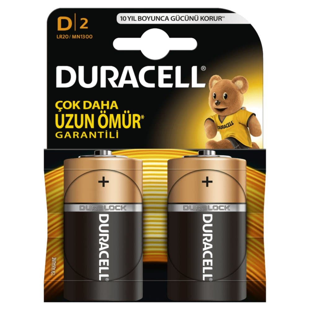 DURACELL ALKALİN 1.5V PİL (2Lİ PAKET)
